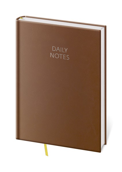Daily Notes A5 hnědý kalendář