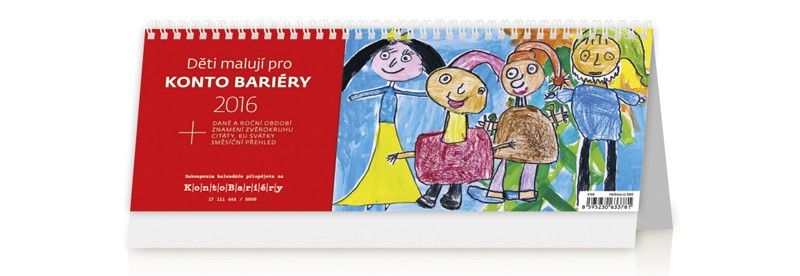 Děti malují pro Konto Bariéry kalendář